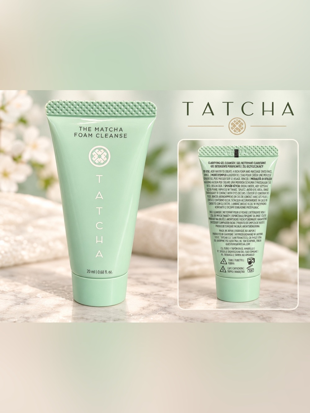 Tatcha The Matcha Foam Cleanse - 20 ML Clarifying Facial Cleanser